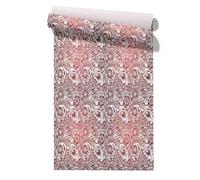 CEVAN Papel Pintado Gotele Revestimiento de PVC Para Paredes Baño Patrón Pergamino Retro, Elegant And Noble Elegante Y Lámina Vinilo Autoadhesiva Muebles Cocina 45x300cm