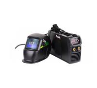 CEVIK PRO CE-BLACK170PLUS - Soldador Inverter MMA con Máscara de Soldadura y Portaelectrodo - 170A 40% 230V - Electrodos hasta 4mm - IGBT - Conectable a Generador - Máquina Soldar Compacta Profesional