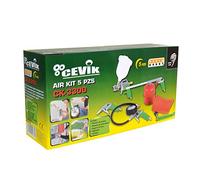 Cevik CA-CK3300 - Kit aerográfico para compresor. 5 piezas: pistola de pintar, de petrolear, soplador, inflador y espiral 5 mt.