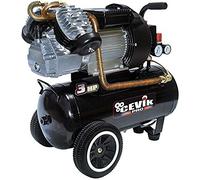 CEVIK PRO - CA-PRO25VX - Compresor Aire - Cabezal en V - 72 dB - 24 litros - 3HP - Máx 8 Bar - 340 l/min - Con Aceite - Dos Salidas Aire - Compacto y Portátil - Compresor de Pintura y Neumática