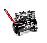 CEVIK PRO - CA-PRO80SILENT - Compresor Aire Silencioso - 68 dB - 80 litros - 3HP - Máx 8 Bar - 350 l/min - Sin Aceite - Dos Salidas de Aire - Compacto y Portátil - Compresor de Pintura y Neumática