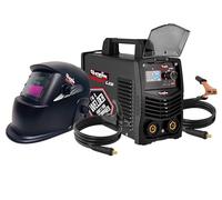 CEVIK PRO CE-ULTRA170LCD - Soldador Inverter MMA con Máscara de Soldadura y Portaelectrodo - 170A 40% 230V - Electrodos hasta 3.25mm - Pantalla LCD Digital - Máquina de Soldar Portátil
