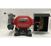 CEVIK PRO - CP10-150MIXTA Esmeriladora de Banco Combinada 450W - Muela y Cepillo 150 mm - 2950 rpm - Amoladora Pulidora Profesional para Taller y Afilado de Cuchillos