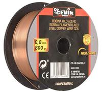 CEVIK PRO - Hilo Soldadura Acero MIG 0,8 mm - Bobina 0,8 kg - Hilo para Soldar con Gas - Compatible con Equipos MIG 2 y 4 Rodillos - Uso Profesional Taller