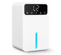 Cexovo 1500ML Deshumidificador Pequeño Deshumidificadores de Humedad Eléctrico Deshumidificador de Aire Portátil con 7 Colore Luz y Temporizador,Descongelación Automático,para Baño Dormitorio Oficina