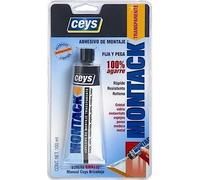 Ceys Adhesivo de montaje Montack Transparente Invisible Blister 70 g