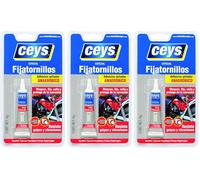 Ceys - Adhesivo fijatornillos - Sellador anaeróbico - Resiste golpe y vibraciones - Blister - 6 GR (Paquete de 3)