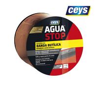 CEYS Banda butílica Agua Stop – Impermeable autoadhesiva alta resistencia, sella y repara 10cmx10m