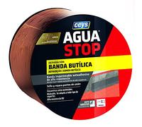 Ceys - Agua Stop - Banda Butítlica para reparación - Band impermeable autoadhesiva de alta resistencia - Sella y repara puntos de unión - 10cmx10m
