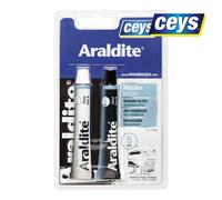 CEYS Adhesivo bicomponente Araldite para metales – Soldador en frío, alta resistencia – Azul 2x15 ml