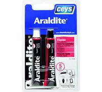 CEYS Adhesivo Araldite Rápido - Gran resistencia - 5 minutos - 2 blísteres x 15 ml