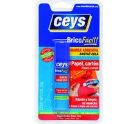 Ceys - BRICOFACIL - Barra Adhesiva - Barra de pegamento para papel y cartón - No mancha - Sin disolventes