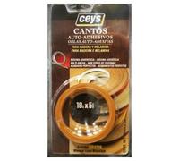 Ceys canto autoadhesivo 5 metrosx19 mm bl.sapeli 850402