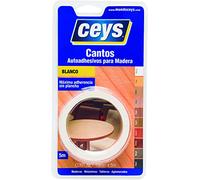 CEYS Canto autoadhesivo 5 m x 19 mm Blanco – Fácil aplicación, resistente al agua