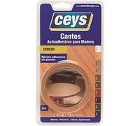 ceys - Cantos adhesivos para madera - Máxima adherencia sin plancha - Color Cerezo - 10MM X 2M