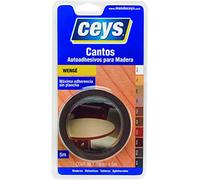 ceys - Cantos Autoadhesivos para Madera - Máxima adherencia sin plancha - Color Wengé - 19mm x 5m