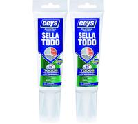 CEYS CE505558 Silicona SELLATODO 125, TUBO BLANCO 125 ML (Paquete de 2)