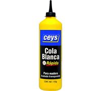 Ceys - Cola blanca rápida para madera - Acabado transparente - 750 G
