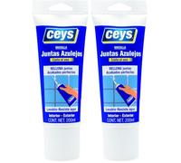 Ceys - Masilla azulejos - Rellena juntas acabados perfectos - Interior y exterior - 200 ML (Paquete de 2)