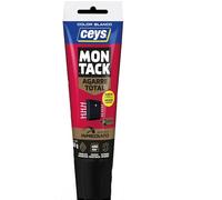 Ceys - Montack Adhesivo de Montaje - Agarre Total Inmediato, Cola Extra Fuerte para Bricolaje - Apta para Todos los Materiales e Interior/Exterior, Tubo 260g