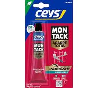 CEYS Adhesivo de montaje Montack removible – Fija y despega – Para todo tipo de materiales – 50 g