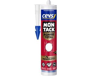Ceys Montack Agarre Total Inmediato Adhesivo de Montaje Invisible 315 g