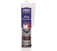 CEYS Silicona alta temperatura, flexible y resistente, negra 280 ml