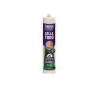 Ceys - Silicona Sellatodo multiusos - Secado xpress - Protección antimoho - Translúcido - 280 G