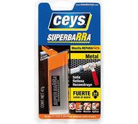 CEYS Super Barra para metales – Masilla reparadora epoxi, rellena y repara – Color metal 47 g