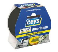 Ceys - tackceys - cinta americana negro - rollo 10 x 50