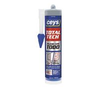 CEYS Adhesivo sellador Total Tech - Pega, sella y repara - Tripolymer - Gris cartucho 290 ml