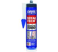 Ceys Adhesivo sellador Total Tech TRIPOLYMER – Pega, sella y repara – Negro 290 ml