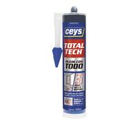 Ceys Adhesivo sellador Total Tech TRIPOLYMER – Pega, sella y repara – Negro 290 ml