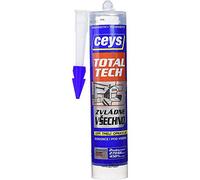 CEYS Adhesivo sellador Total Tech – pega, sella y repara – Transparente, cartucho 290 ml