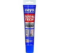 Ceys Adhesivo Total Tech 507242 Transparente, sella y repara, tubo 125 ml