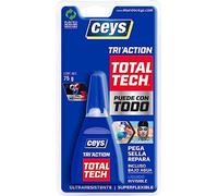 Ceys - Tri'action Total Tech - Pega, Sella y Repara - Incluso Bajo Agua - Líquido Invisible - Blister 75 G