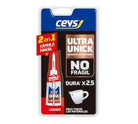 CEYS Adhesivo instantáneo UltraUnick 2 en 1 - Alta resistencia y secado rápido - 5 g