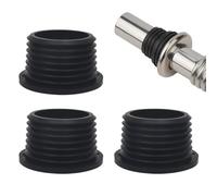 CFEWV Manguito De Goma De Sifón, 3 Ud, Dn 40/32, Para Diámetro Exterior 40 Mm X Diámetro Interior 32 Mm, Sello De Caucho Negro, Sello Sifón Profundo (B).