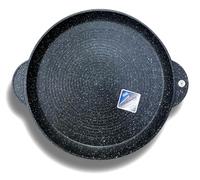 Cflagrant® Plancha/Grill/Galetera Redonda Forma Piedra Inducción Revestimiento Antiadherente Greblon C3+ de Tecnología Alemana (LARGE 32CM)