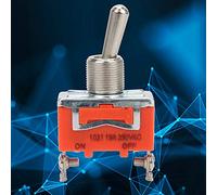 CFTGIW 10 Piezas Mini Interruptor de Palanca 2 Pines ON-OFF Duradero para
