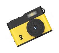 CFTGIW Cámara de Llavero HD Mini Camera de Vía Espía Cámara de Bolsillo 1080p 12mp 0.96 Pulgadas Pantalla con Luz LED para Viajar Al Aire Libre Vlog (Amarillo Negro)