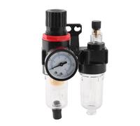 CFTGIW Regulador de Presión del Filtro de Aire, Trampa de Humedad del Separador de Agua y Aceite con Puerto NPT de 1/4 Pulgadas para Herramientas Neumáticas del Compresor de Aire