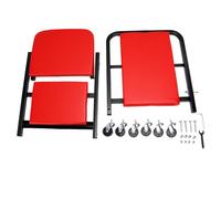 CFTGIW Under Car Roller Creeper 3 en 1 Taburete Mecánico de Perfil bajo con 6 Ruedas Giratorias (Rojo)