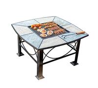 CFY652 Mesa de Barbacoa Mesa de Barbacoa al Aire Libre, Parrilla, Patio, jardín, Arte del Hierro, balcón, Mesa Ocio, calefacción, brasero para Exteriores