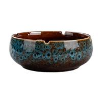 CGTQROVR Lotus Bowl Macetero de cerámica de 6.0 in con Flor de Loto para suculentas y Plantas pequeñas, macetas Decorativas con Base Antideslizante para Interior y Exterior, Color Azul
