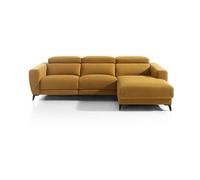 Chaise longue 4 plazas relax eléctrico drax derecho mostaza - conforama