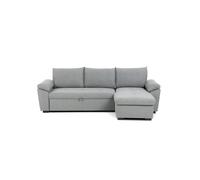 Chaise longue con cama anton reversible 3 plazas gris 248 cm
