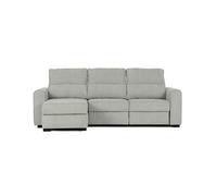 Chaise longue con cama connor izquierda 3 plazas gris