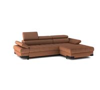 Chaise longue con cama selva derecha 4 plazas terracota