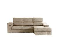 Chaise longue daniela ii derecha 4 plazas beige